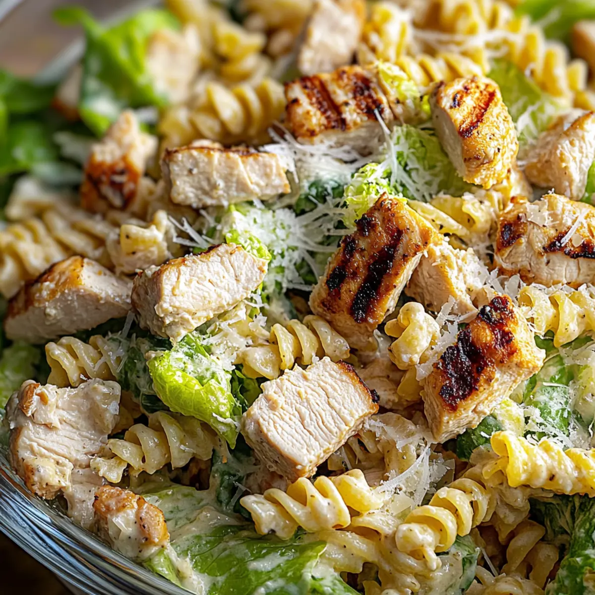 Chicken Caesar Pasta Salad