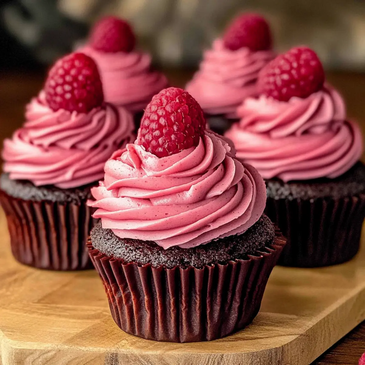 Chocolate Raspberry Cupcakes