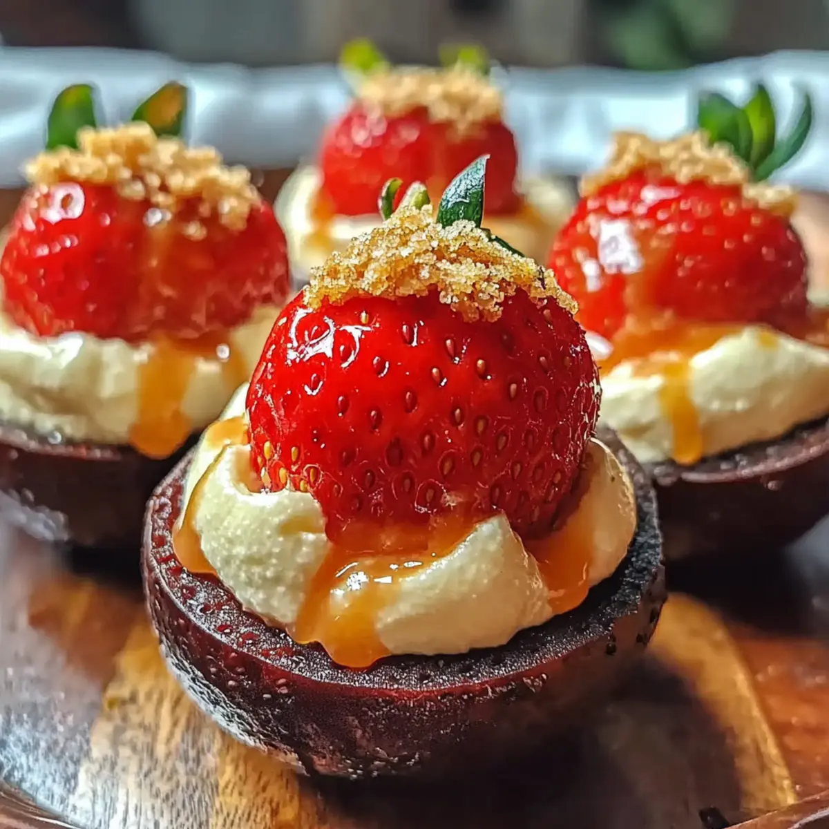 Cheesecake Stuffed Strawberries