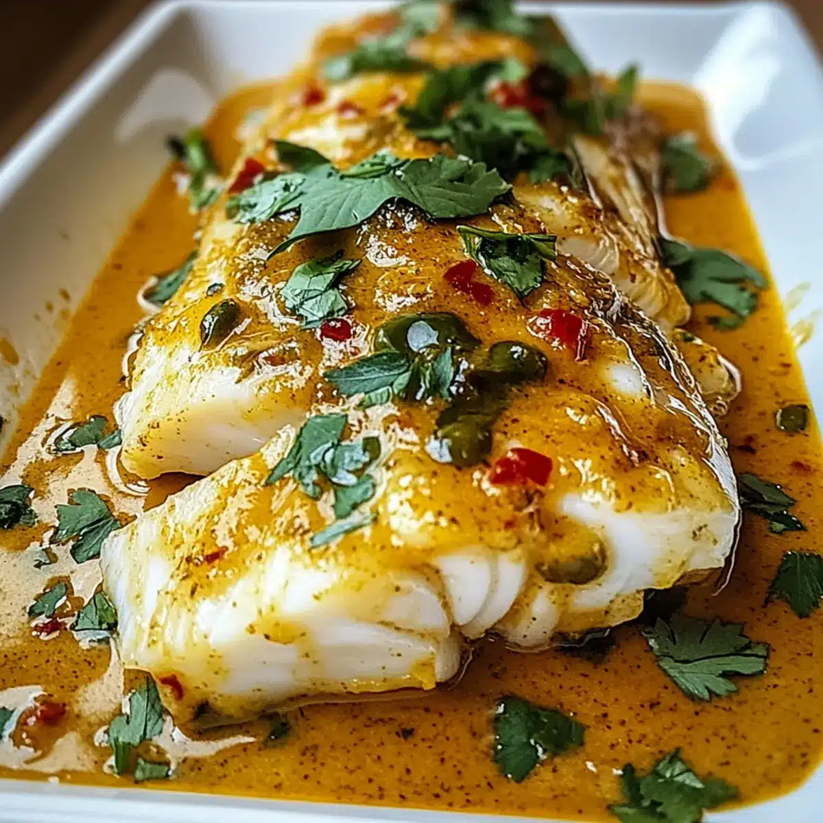 Coconut Curry Baked Cod