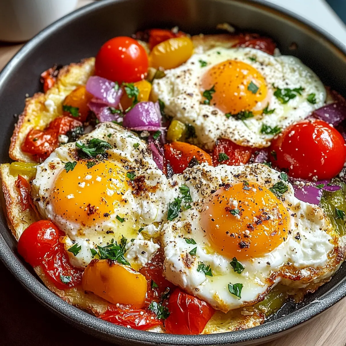 Baked Feta Eggs