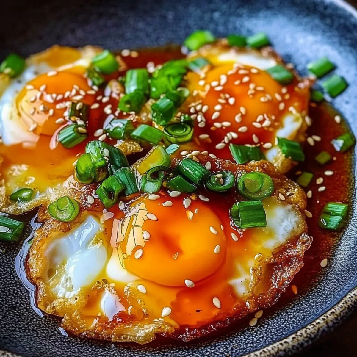 Spicy Sweet and Sour Fried Eggs