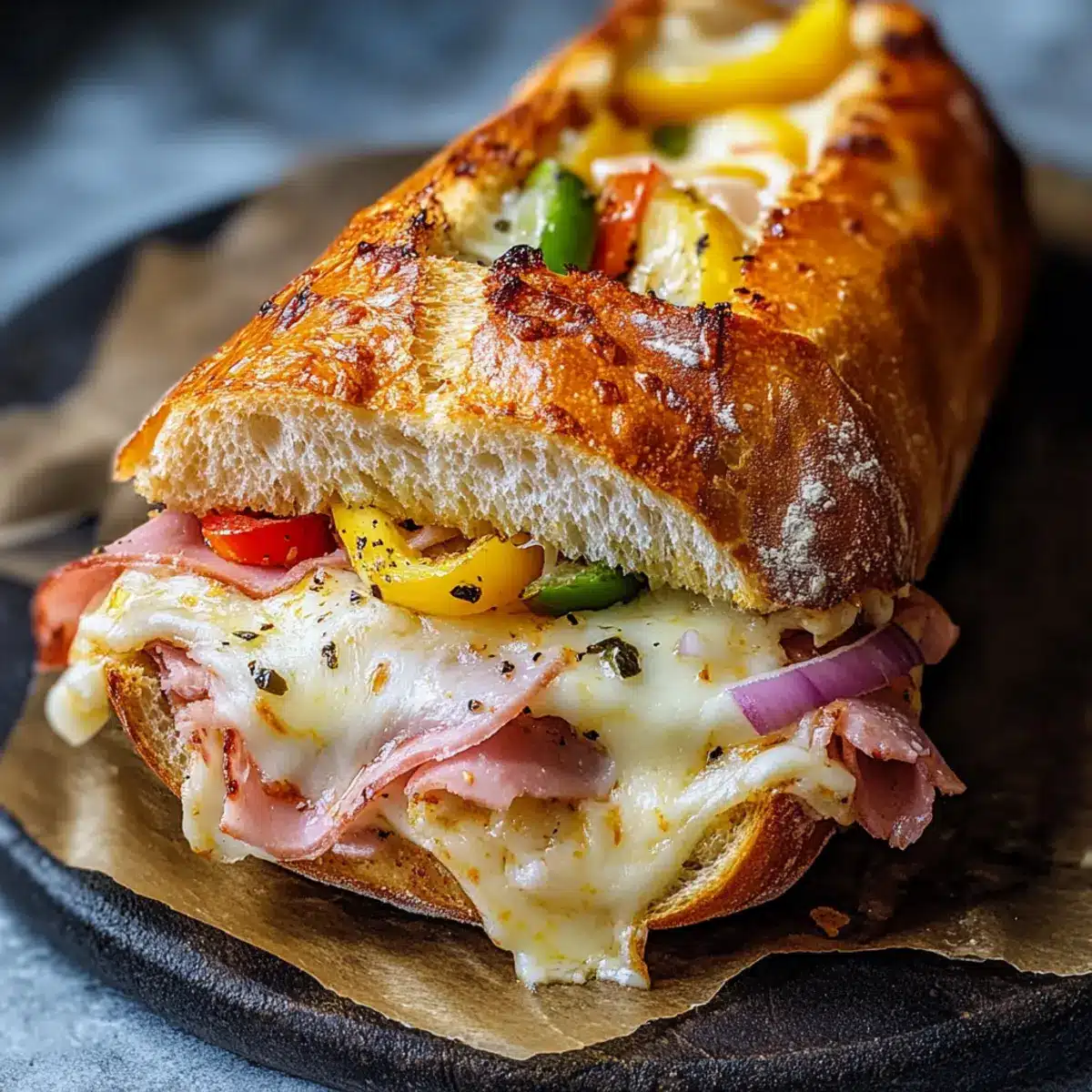 Baked Italian Sub Sandwiches