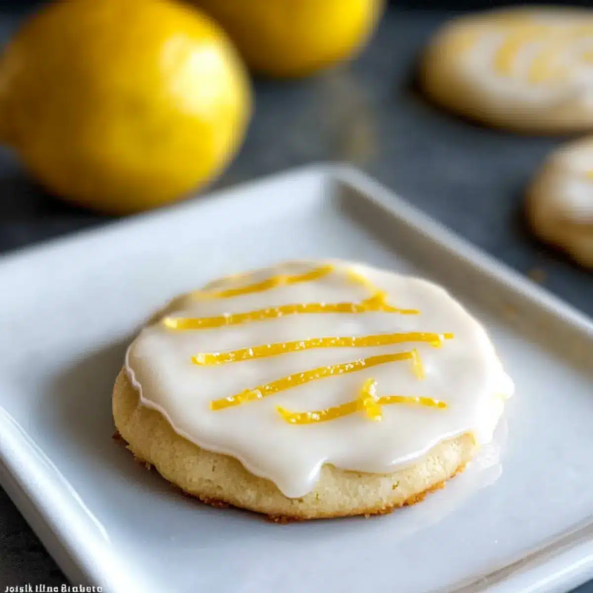 Lemon Shortbread Cookies