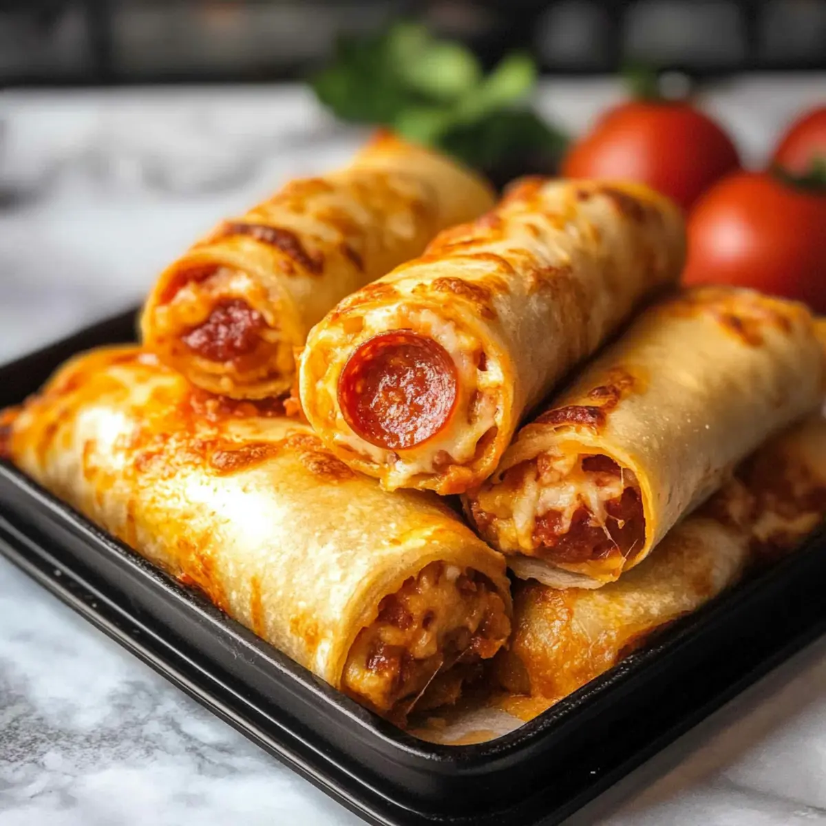 High Protein Pepperoni Pizza Rolls