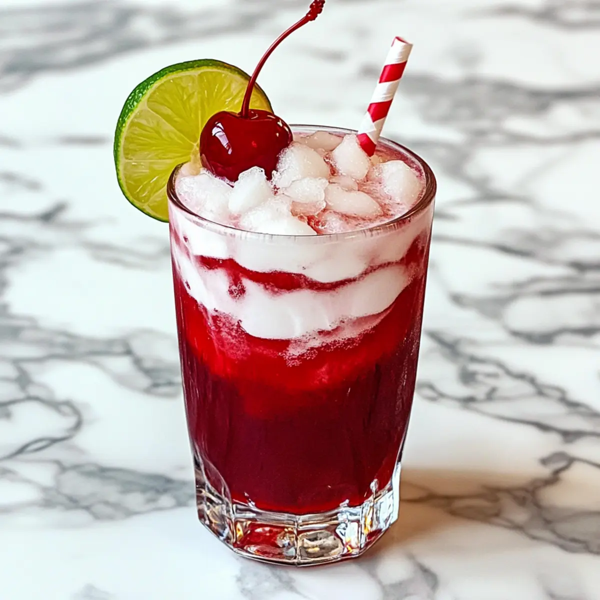 Cherry Lime Frost Dirty Soda