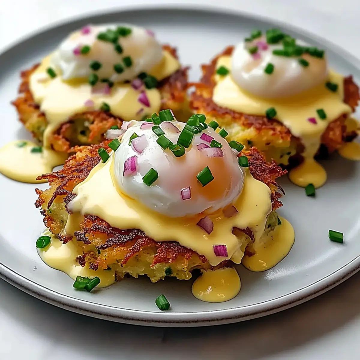 Easy Latke Eggs Benedict
