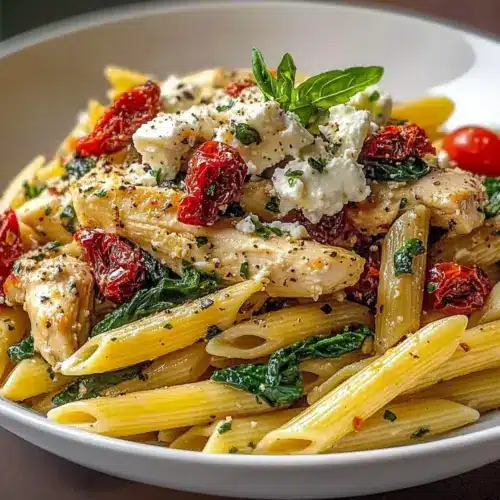 Chicken Feta Greek Pasta