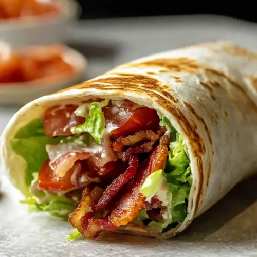 Gourmet BLT Wraps with Secret Sauce