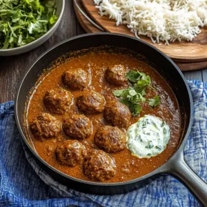 Lamb Kofta Curry with Mint Yoghurt