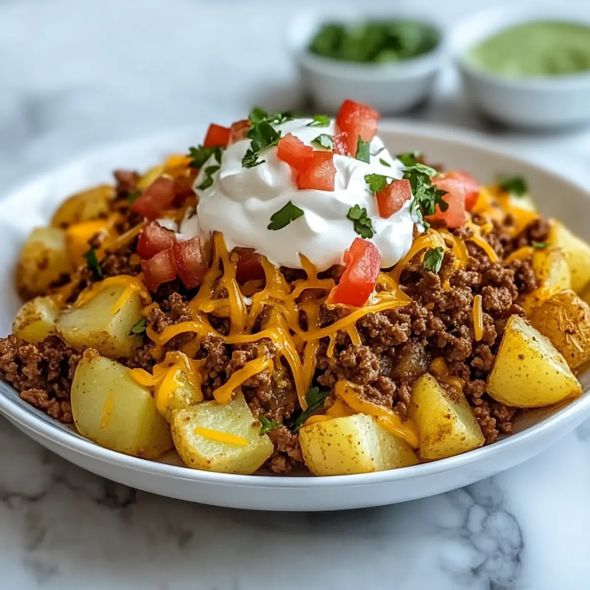 Cheesy Taco Potatoes